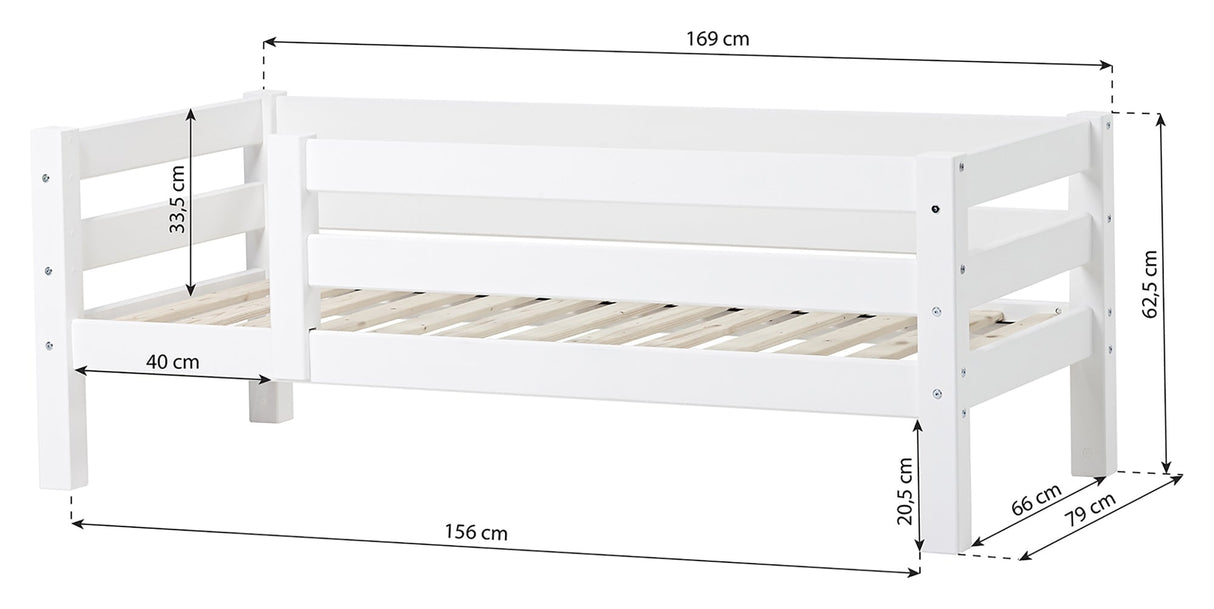 Eco Luxury Junior Bed med 3/4 sengs hest 70x160