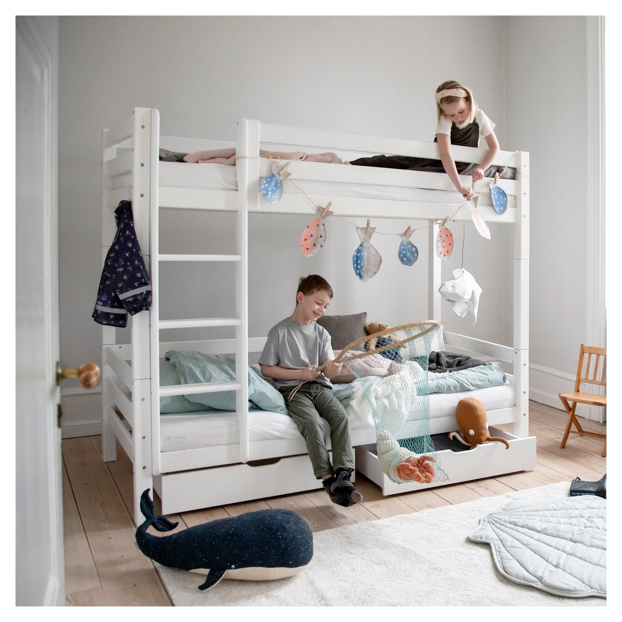 Hoppekids Eco Luxury Bunk Bed Rest 90x200 - Hvit