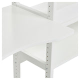 Hoppekids Storey Shelf - 2 seksjoner m/4 hyller, 80 cm skrivebrett og seng