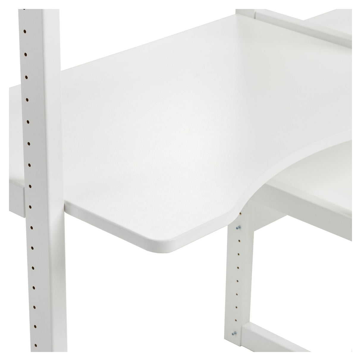 Hoppekids Storey Shelf - 2 seksjoner m/4 hyller, 80 cm skrivebrett og seng