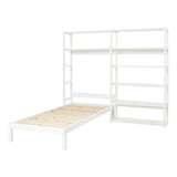 Storey Shelf, 2 seksjoner m/8 hyller og seng - 200x90 cm