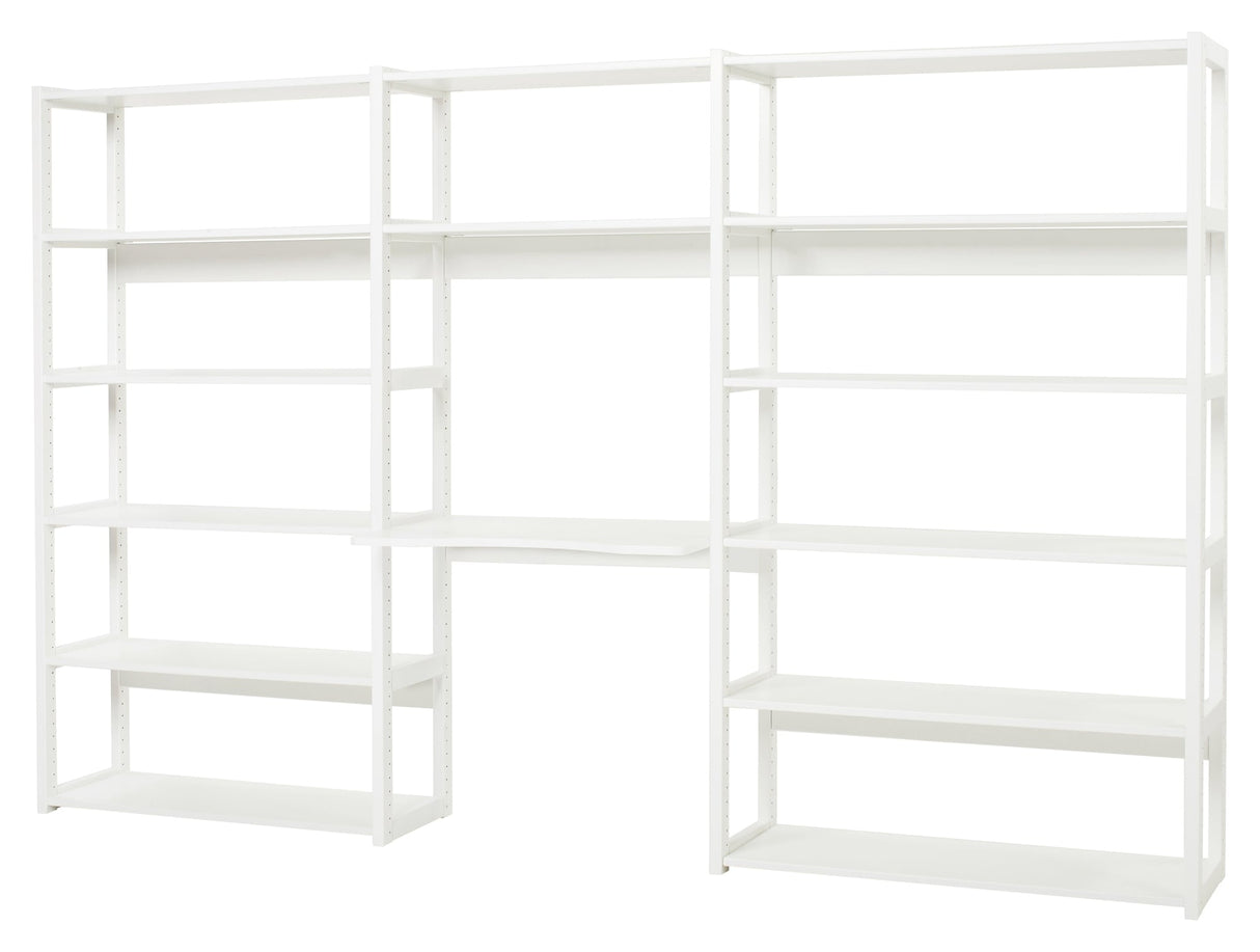 Hoppekids Storey Shelf - 3 seksjoner m/14 hyller og skrivebrett