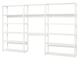 Hoppekids Storey Shelf - 3 seksjoner m/14 hyller og skrivebrett