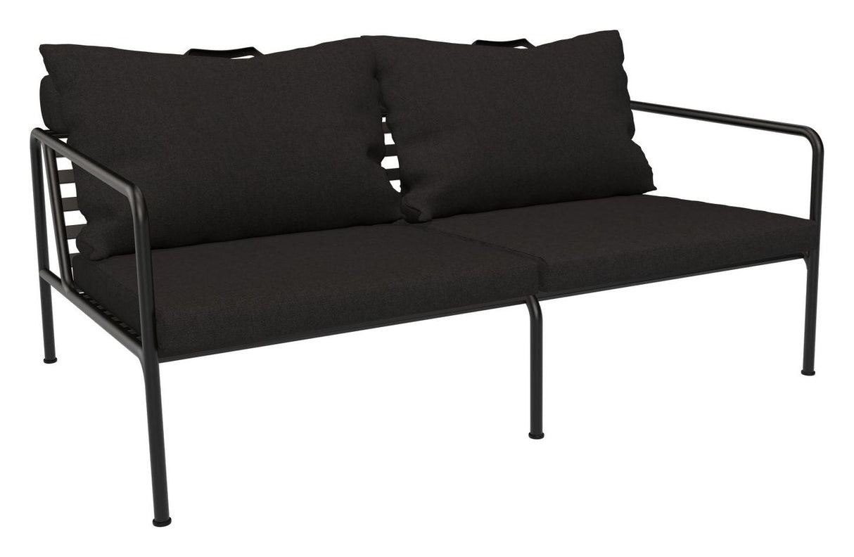 Avon 2-seters lounge sofa, kull Sunbrella