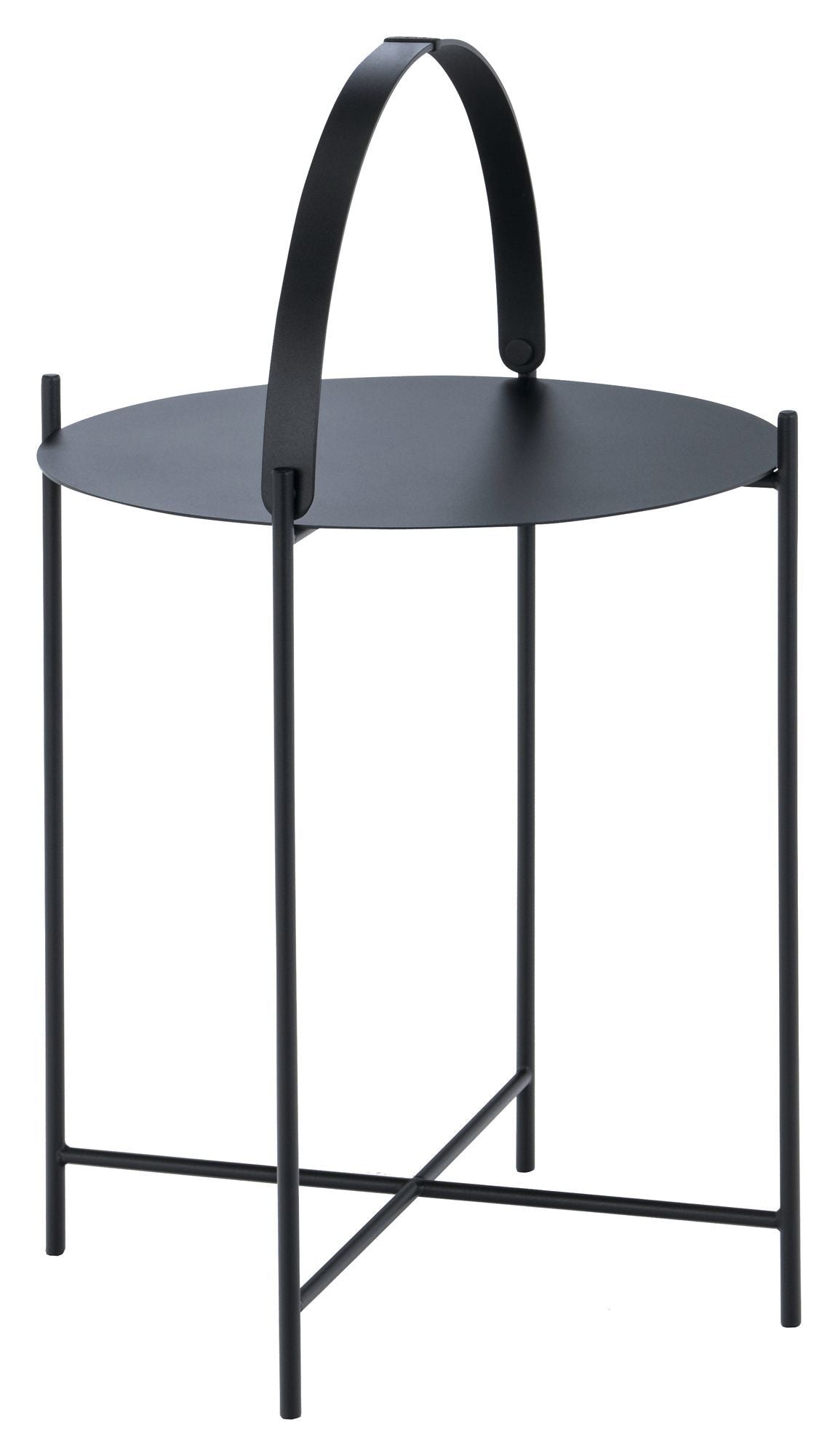 Houe, Edge Tray Table, Black, Ø46