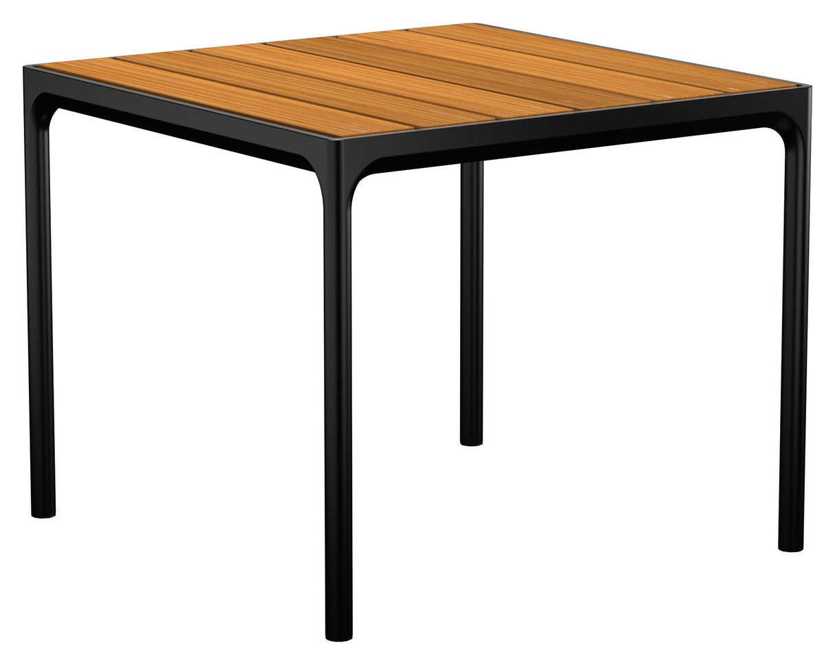 HOUE, Four Garden Table 90x90 cm, Bamboo Top