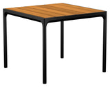 HOUE, Four Garden Table 90x90 cm, Bamboo Top