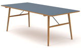 HEKLA DINE TABELL 208cm, Blue Linoleum, Oak