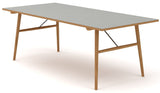 HEKLA DINE TABELL 208cm, Gray Linoleum, Oak