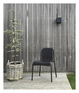 Nami Garden Chair, pulverlakkert, svart