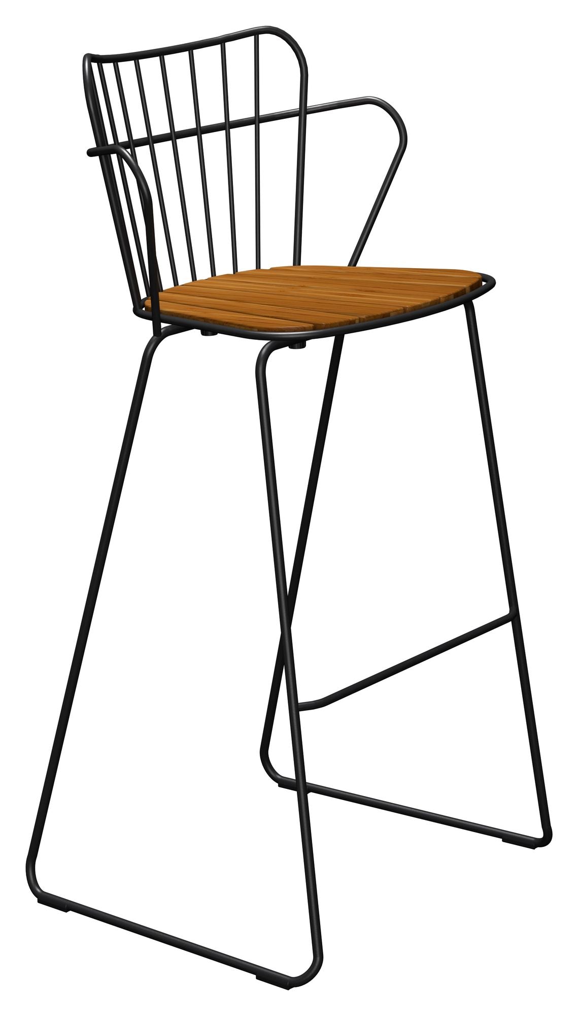 Houe, Paon Bar Stool, Black