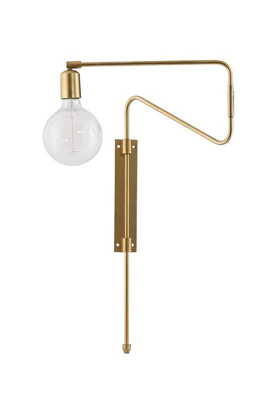 Swing Wall Lamp Messing L: 35