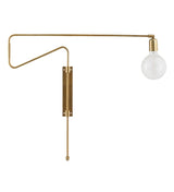 Swing Wall Lamp Messing L: 70