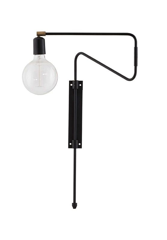 Swing Wall Lamp, Black, L: 35