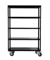 Huslege Trolley Shelf w. 4 hjul matte svart