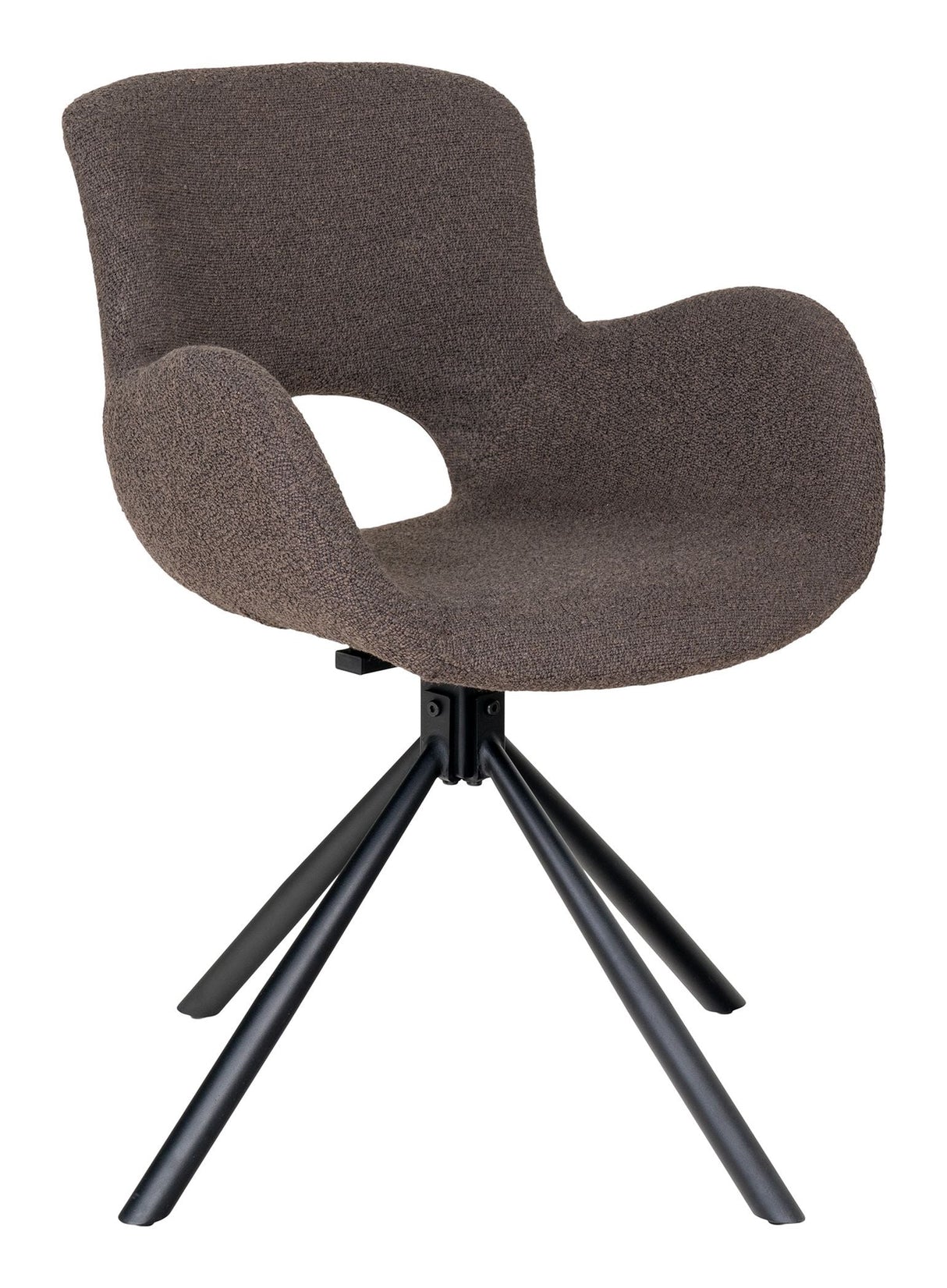 Amorim Dining Chair med platespiller, Bouclé sopp