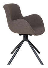 Amorim Dining Chair med platespiller, Bouclé sopp