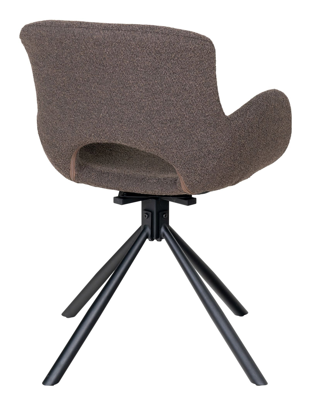 Amorim Dining Chair med platespiller, Bouclé sopp