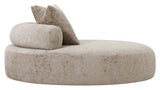 Cairo Daybed w. 2 puter, chenille, runde, natur