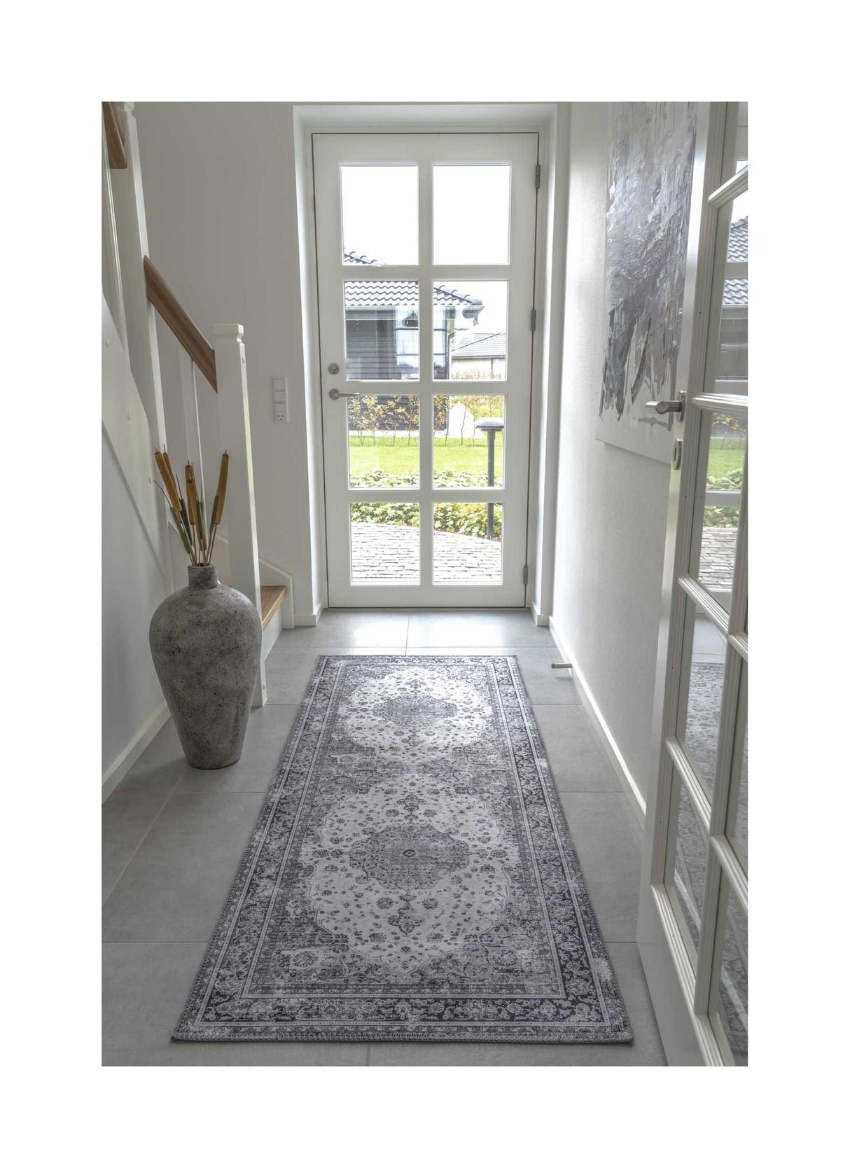 Havana Runner 80x200, svart og hvitt