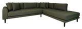 Lido Corner Sofa Open End, Right Facing, Olive Green