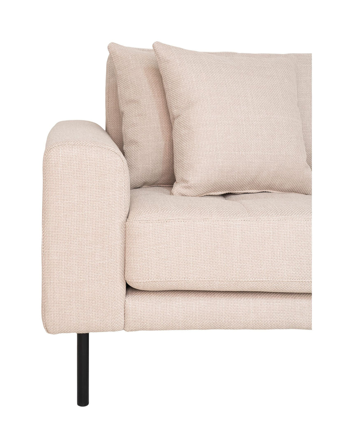 Lido Lounge sofa med 4 puter, høyre vendt, beige