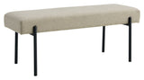 Swindon Bench 100x36x42.5, sand w. Svarte ben