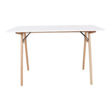 VoJens Desk 120x60, hvit/natur