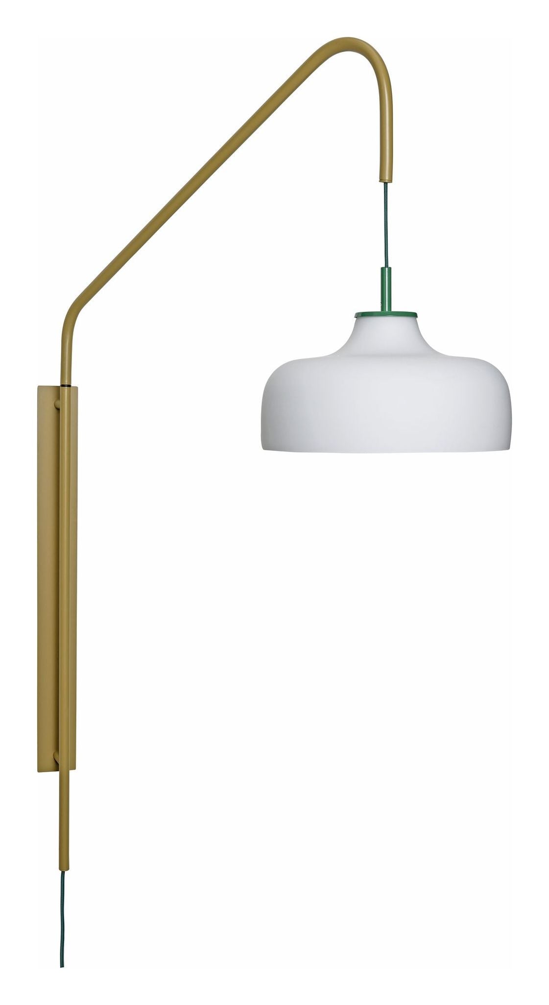 Nåværende vegglampe, grønn/kaki