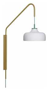 Nåværende vegglampe, grønn/kaki