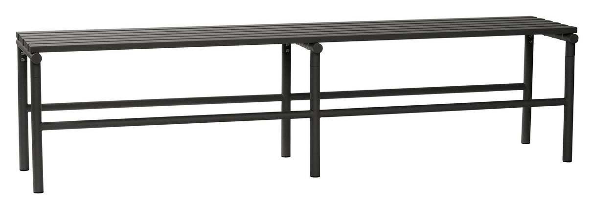 Hübsch Villa Garden Bench, Metal, Black