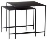 Hübsch Duo Deposit Table, Black Metal