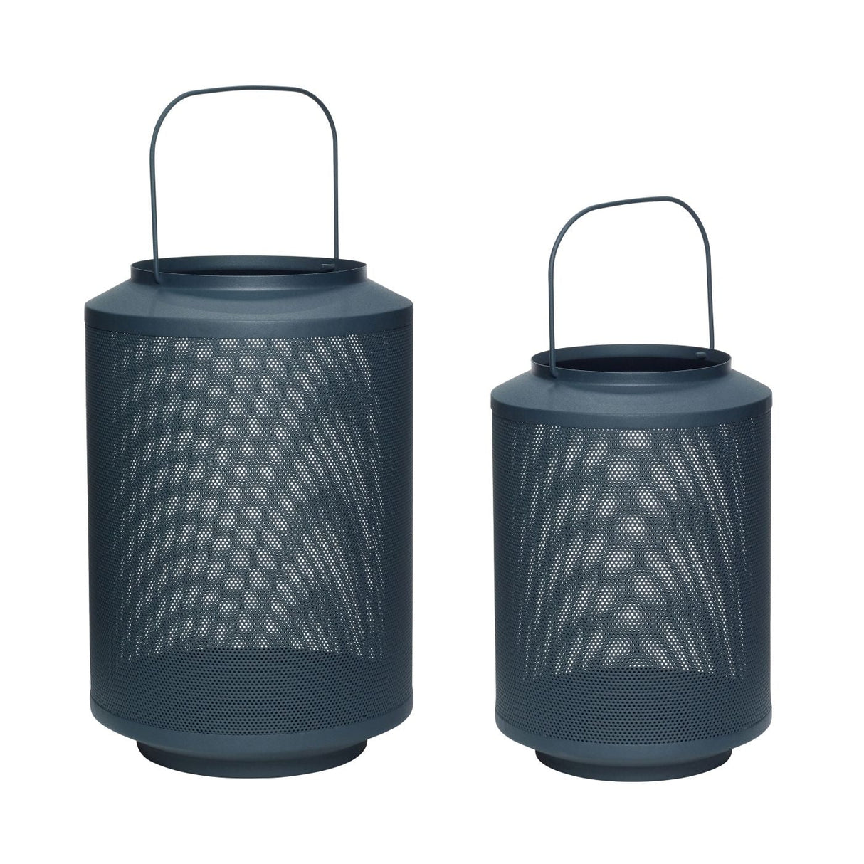 Hübsch Edge Lantern Set Ø21/Ø26, grønt metall