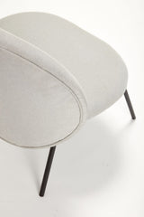 Hübsch Samel Lounge Chair w. metallben, grått