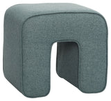 Hübsch Sculpture Pouf, Polyester, Green