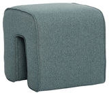 Hübsch Sculpture Pouf, Polyester, Green