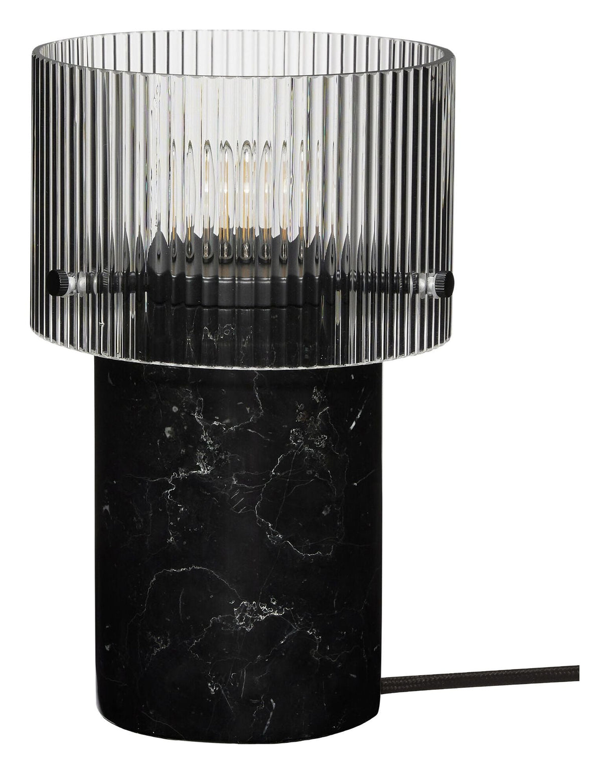 Revolve bordlampe, strukturert/svart