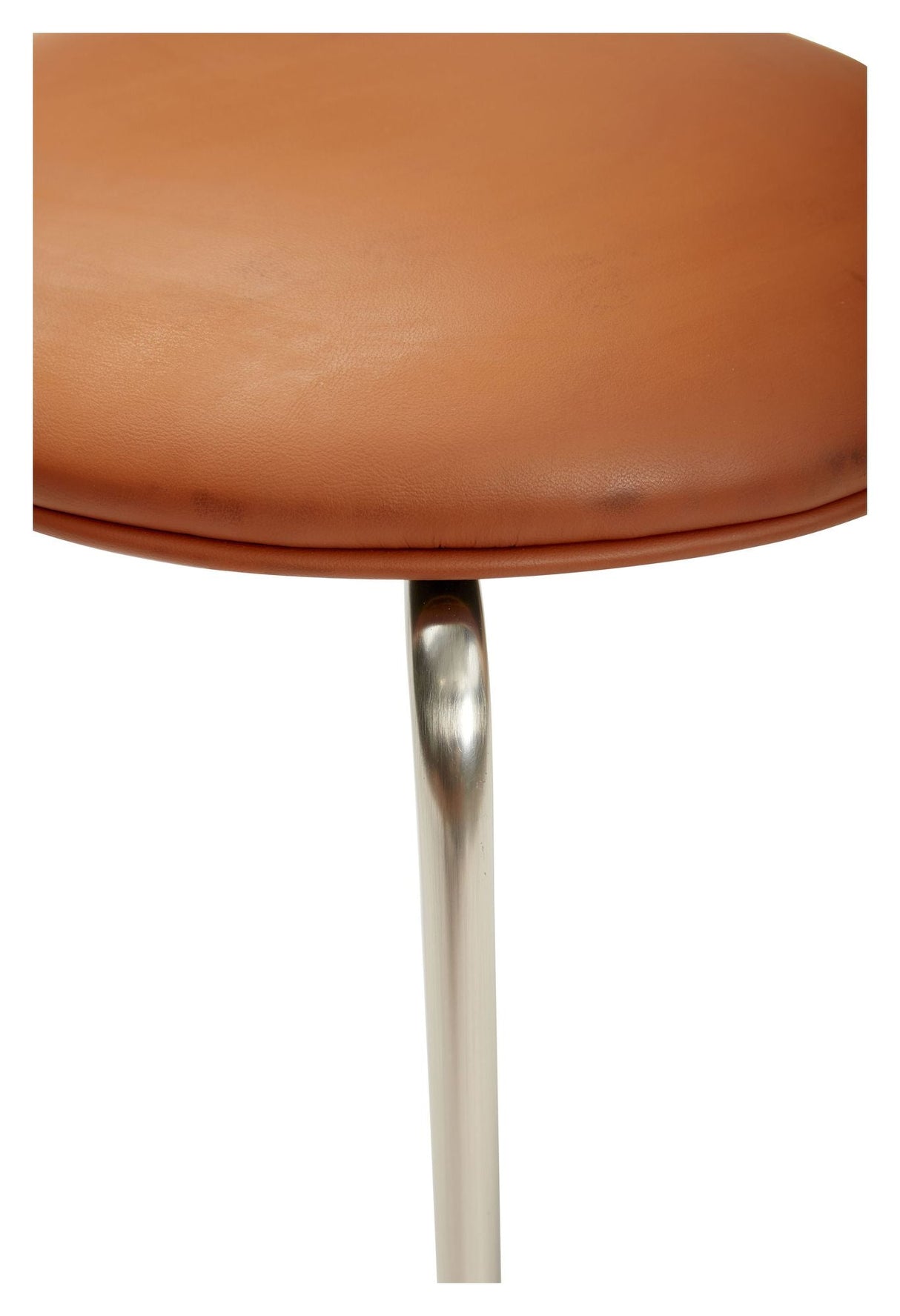 Hübsch Stack Stool, Metal/Brown Microfiber, Oeko-Tex