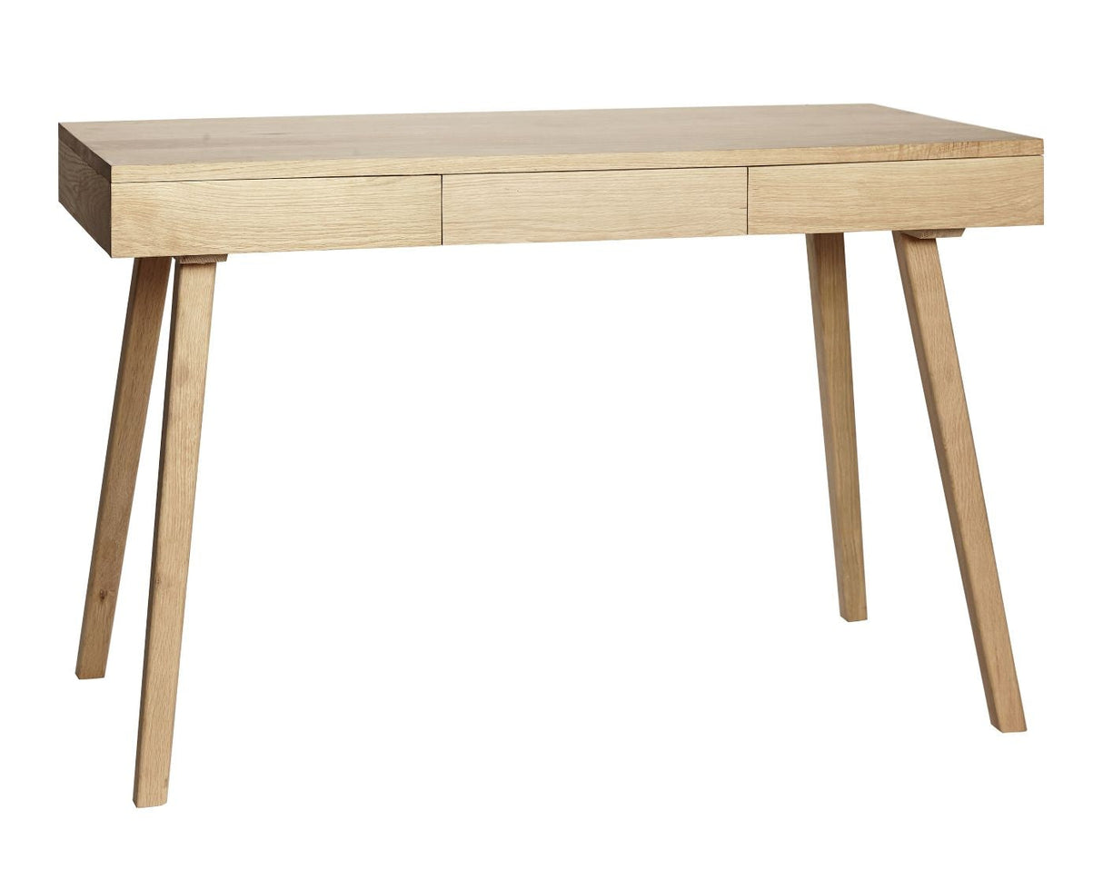 Hübsch Tripple Desk w. 3 skuffer, eik