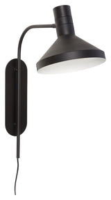 Hübsch Studio Wall Lamp, Metal, Black