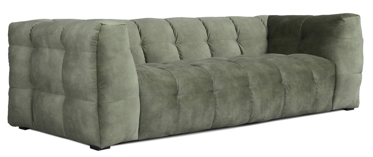 Hudson Sofa - Mørkegrønn w. Svarte ben