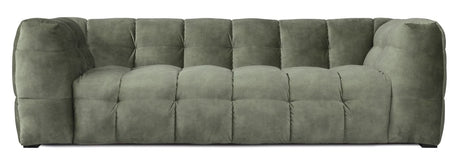 Hudson Sofa - Mørkegrønn w. Svarte ben