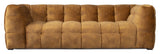 Hudson Sofa - Lett Cognac med svarte ben