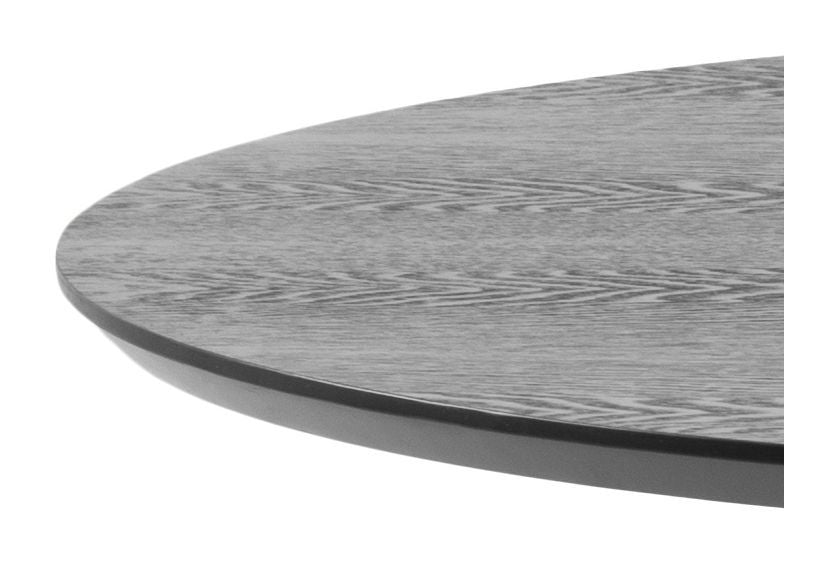 Ibiza barbord, Ash Veneer/Metal Black, Ø80