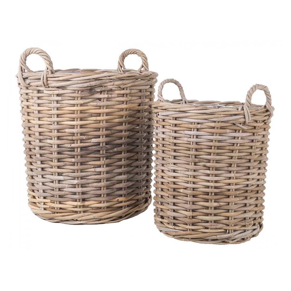 Indo Basket i Cubu Rattan S/2, Nature