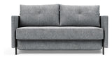 Kubert 140 sofa seng med armlener, vri/granitt