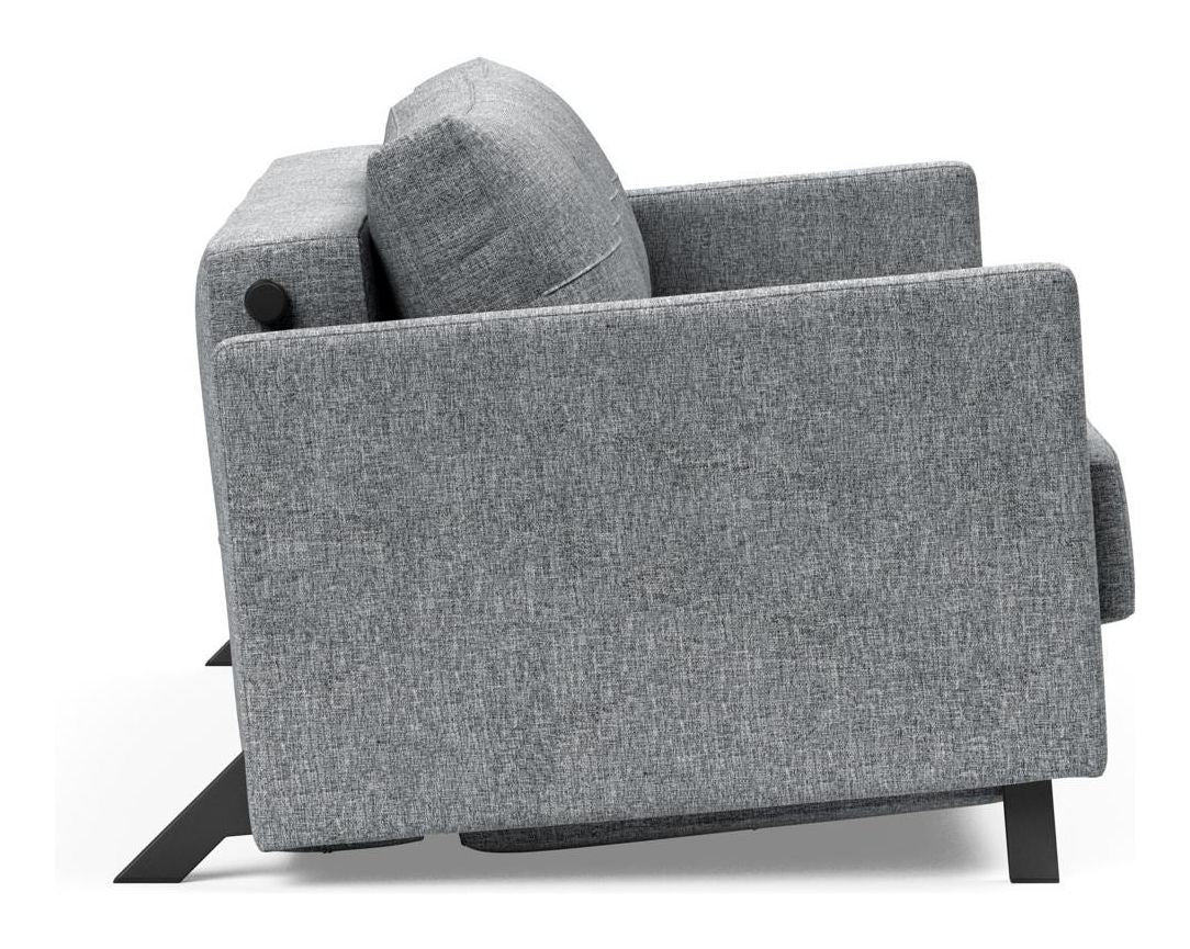 Kubert 140 sofa seng med armlener, vri/granitt