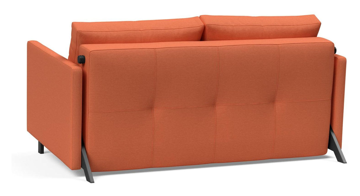 Kubert 140 sofa seng med armlener, argus/rust