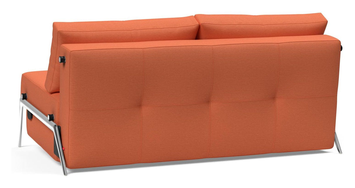 Cubed 160 Alu Sofa Bed, Argus/Rust