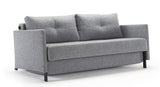 Kubert 160 sofa seng med armlener, vri/granitt